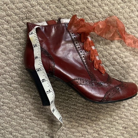 Hush Puppies Burgundy Lace-Up Boots - Picture 5 of 7